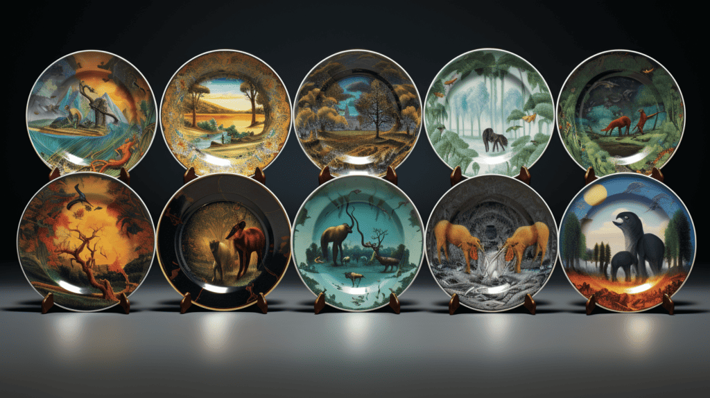 Bradford Exchange Animal Plates