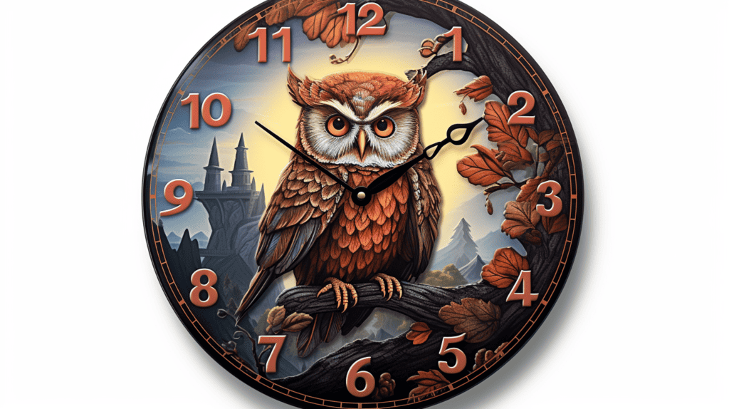 Bradford Exchange Wall Owl Clock
